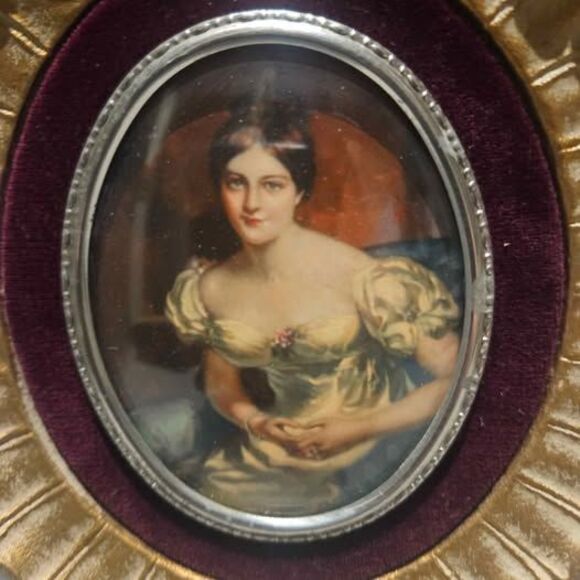Antique Oval Portrait Countess of Blessington by Sir Thomas Lawrence - Picture 2 of 6